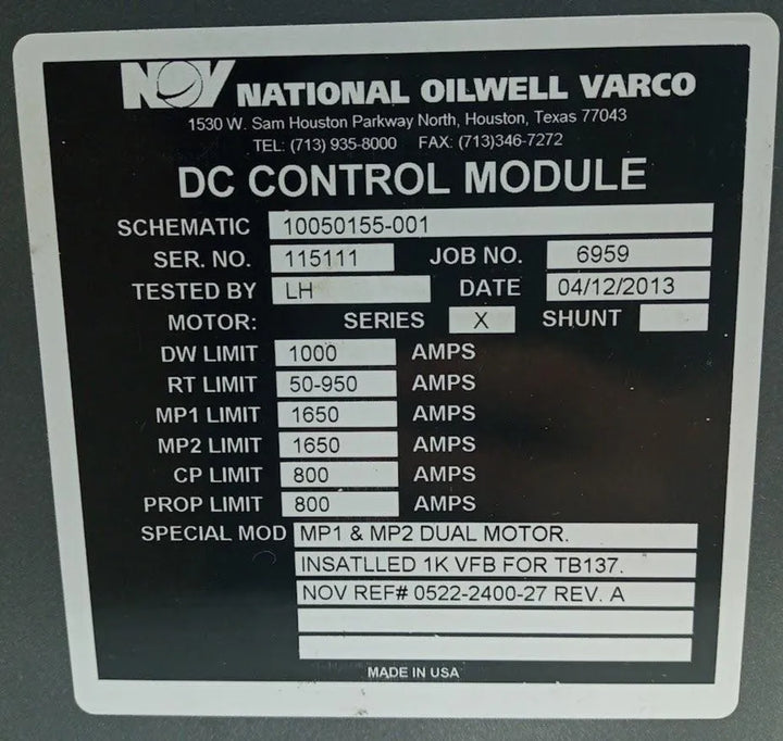 Modulo De Controle Nov Ross-hill - Modulo Gerador - Cabo Eletro