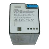 Relé Finder 60,13,9,024,0070 10A-250V Bobina 24vdc 11 Pinos - Cabo Eletro